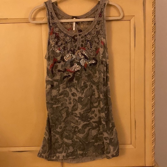 Free People Tops - Free people top embroidered and beaded gorgeous